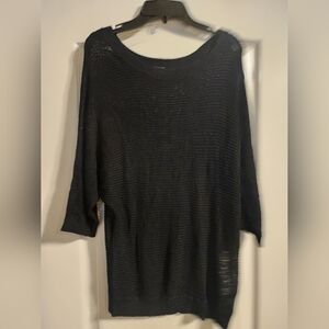 EXPRESS Women's Black Meshlike Top | Size Medium
